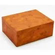 Burl Wood Veneer Humidor 40 – lystrøget træfinish humidor med plads til ca. 40 cigarer