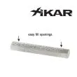 XIKAR HumiStore Crystal Humidifier Bar – slim bar til fugtstyring op til 50 cigarer, 70 % RH
