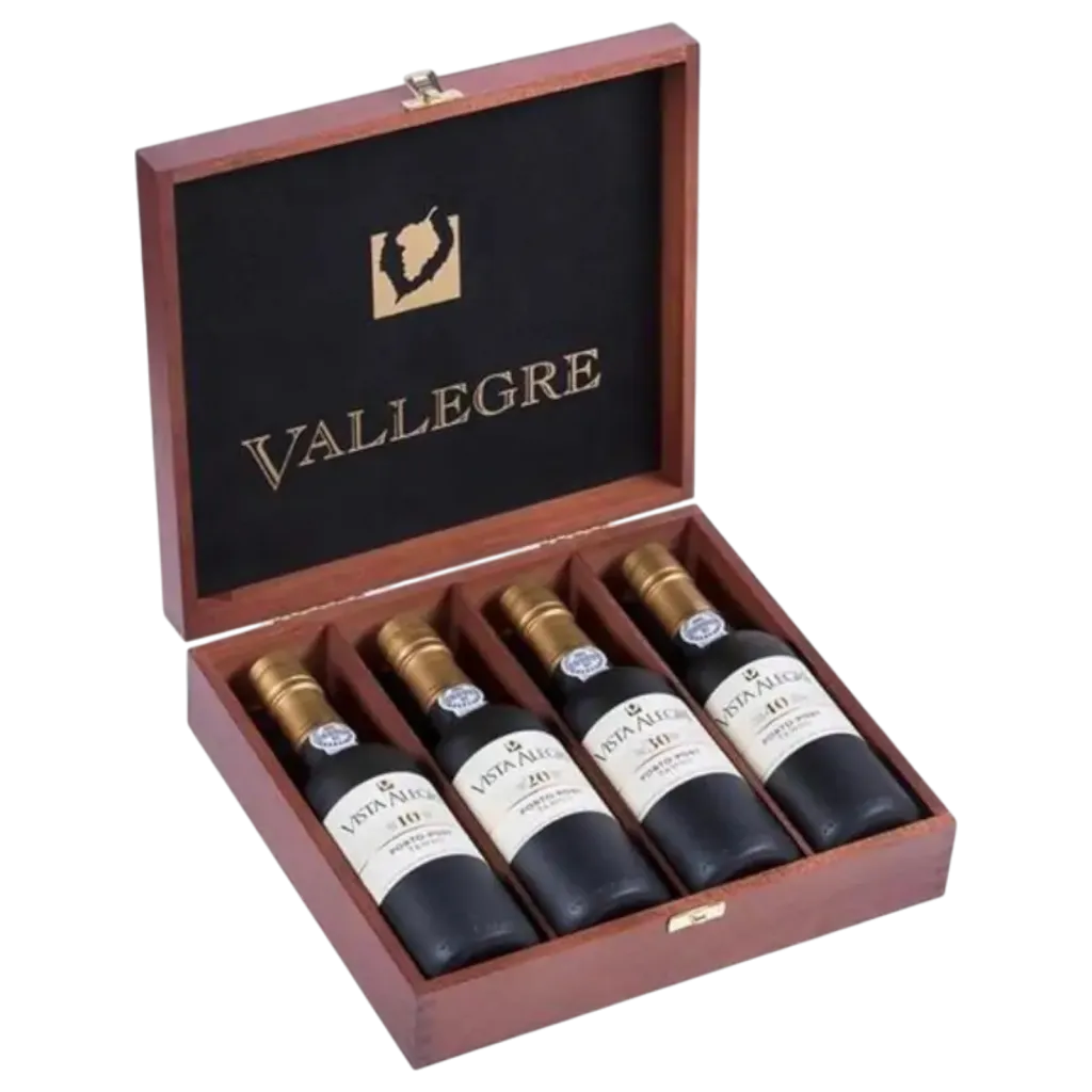 Vista Alegre 100 års kassen – fire små flasker portvin i elegant gaveæske