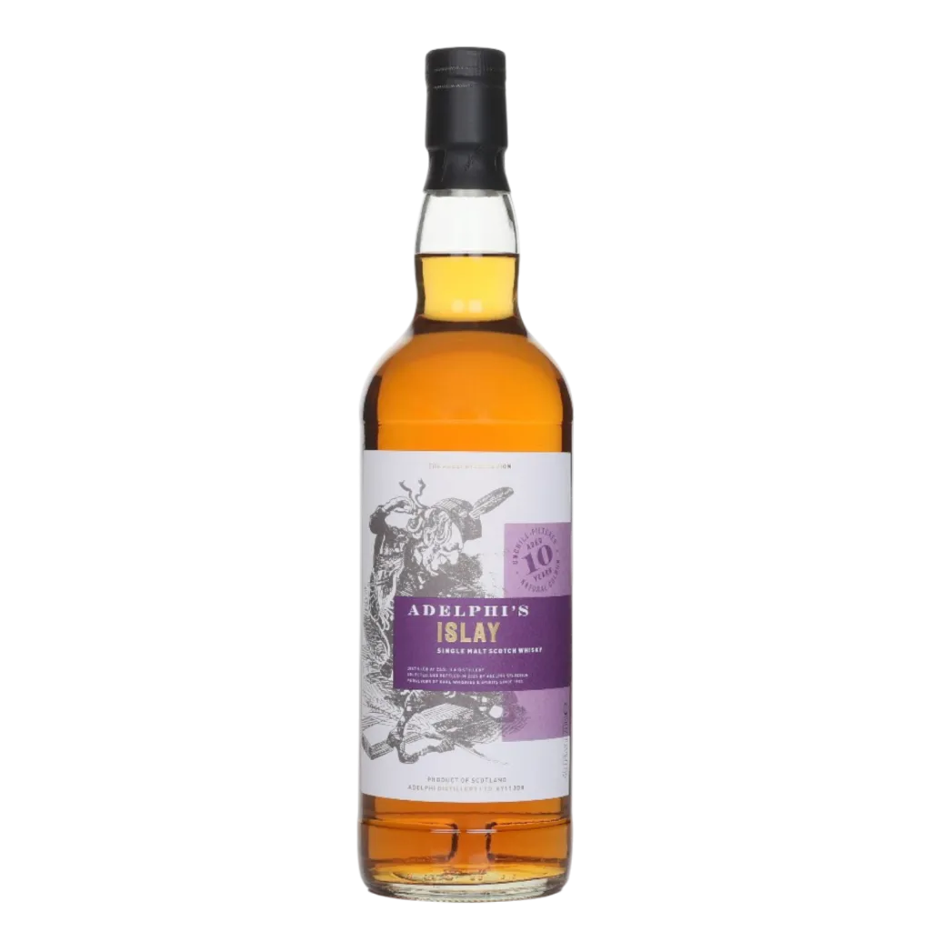 Adelphi Islay Caol Ila 10 Years – whiskyflaske med klassisk røgkarakter