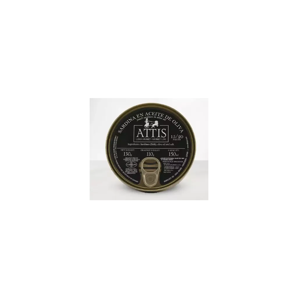Attis Sardina - Små Sardiner i Olivenolie 130g