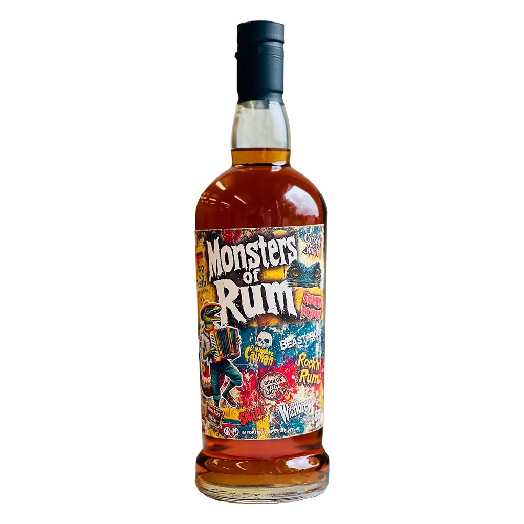 Monsters of Rum Colombia 58% – mørk, kraftfuld romflaske med distinkt label

Alternative alt-tekster:

Monsters of Rum Colombia 70 cl – intens rom på 58% vol.

Colombiansk stærkrom 58% – Monsters of Rum-serien

Monsters of Rum Colombia – mørk rom 