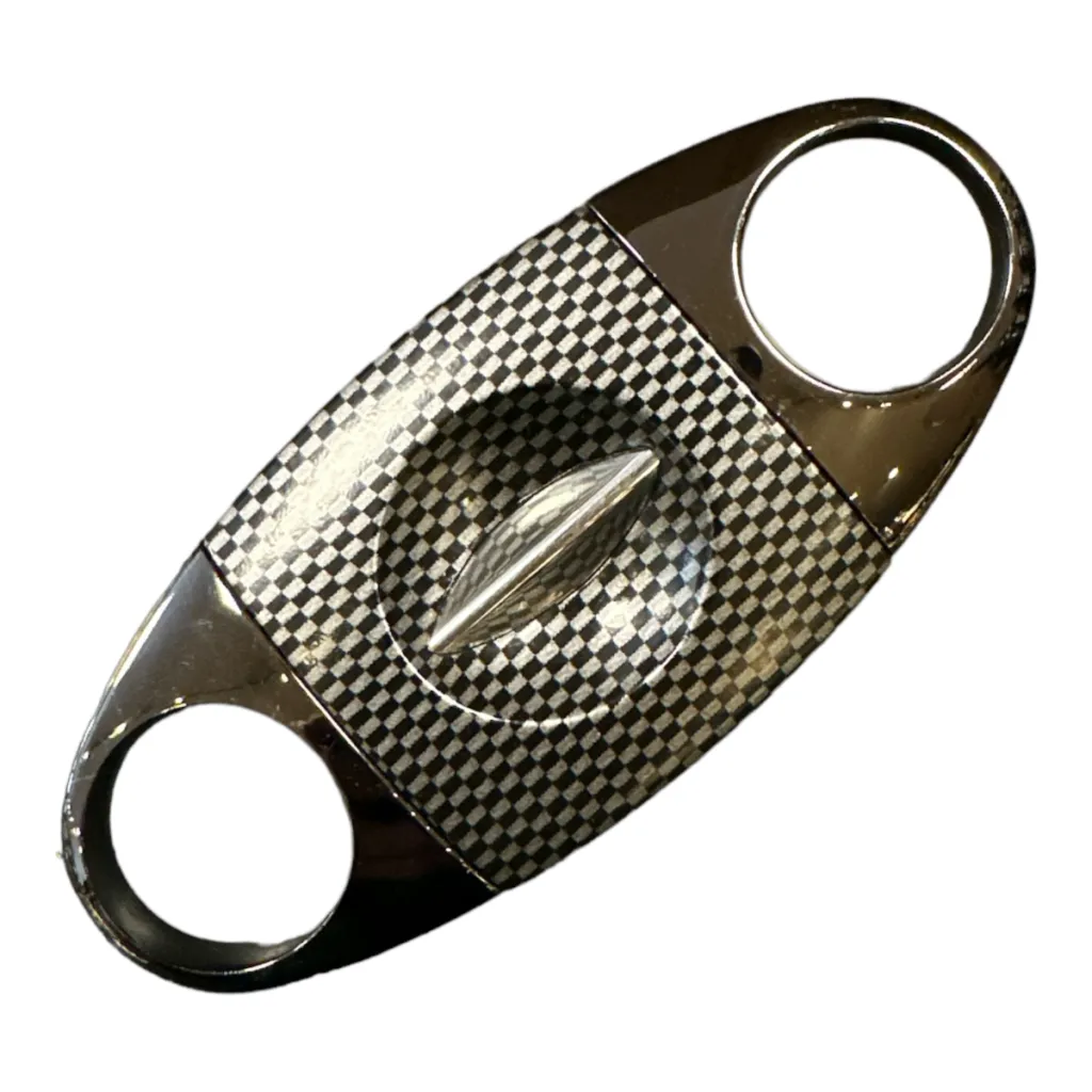 Metal V-Cutter Carbon Fiber – V-cut cigarklipper med carbon-fiber finish