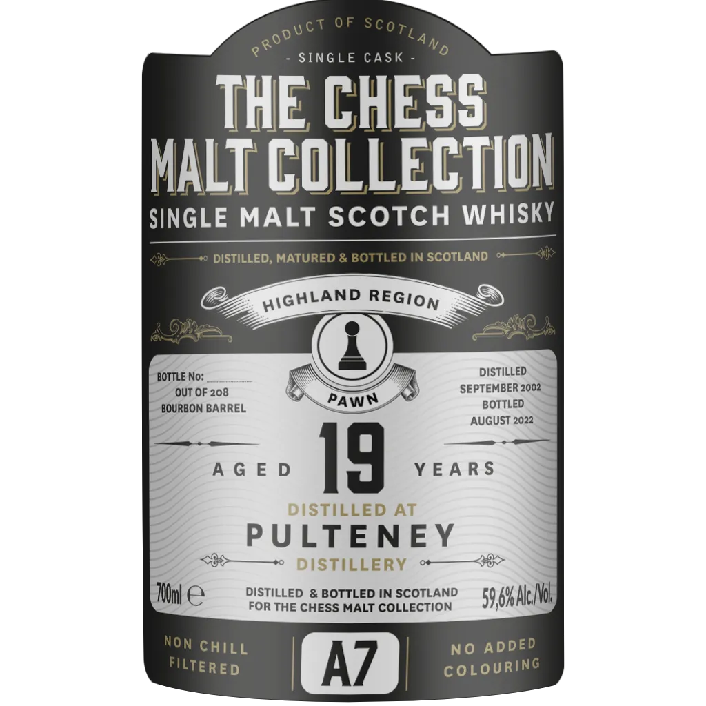 The Chess Malt Collection Pulteney 19 Y.O. 59,6% 70 cl – flaske hos Havnens Vin