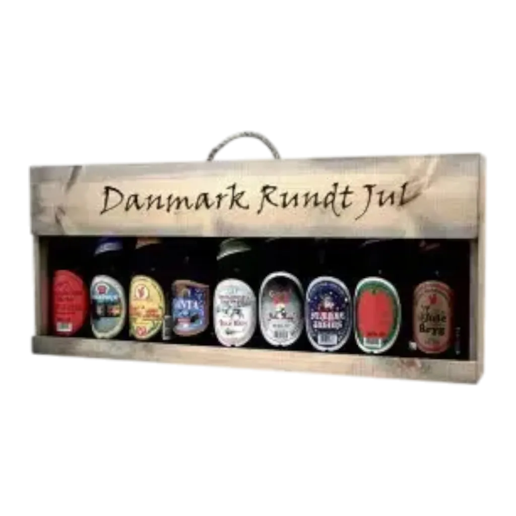 Gaveæske Danmark Rundt Jul 9x330ml 