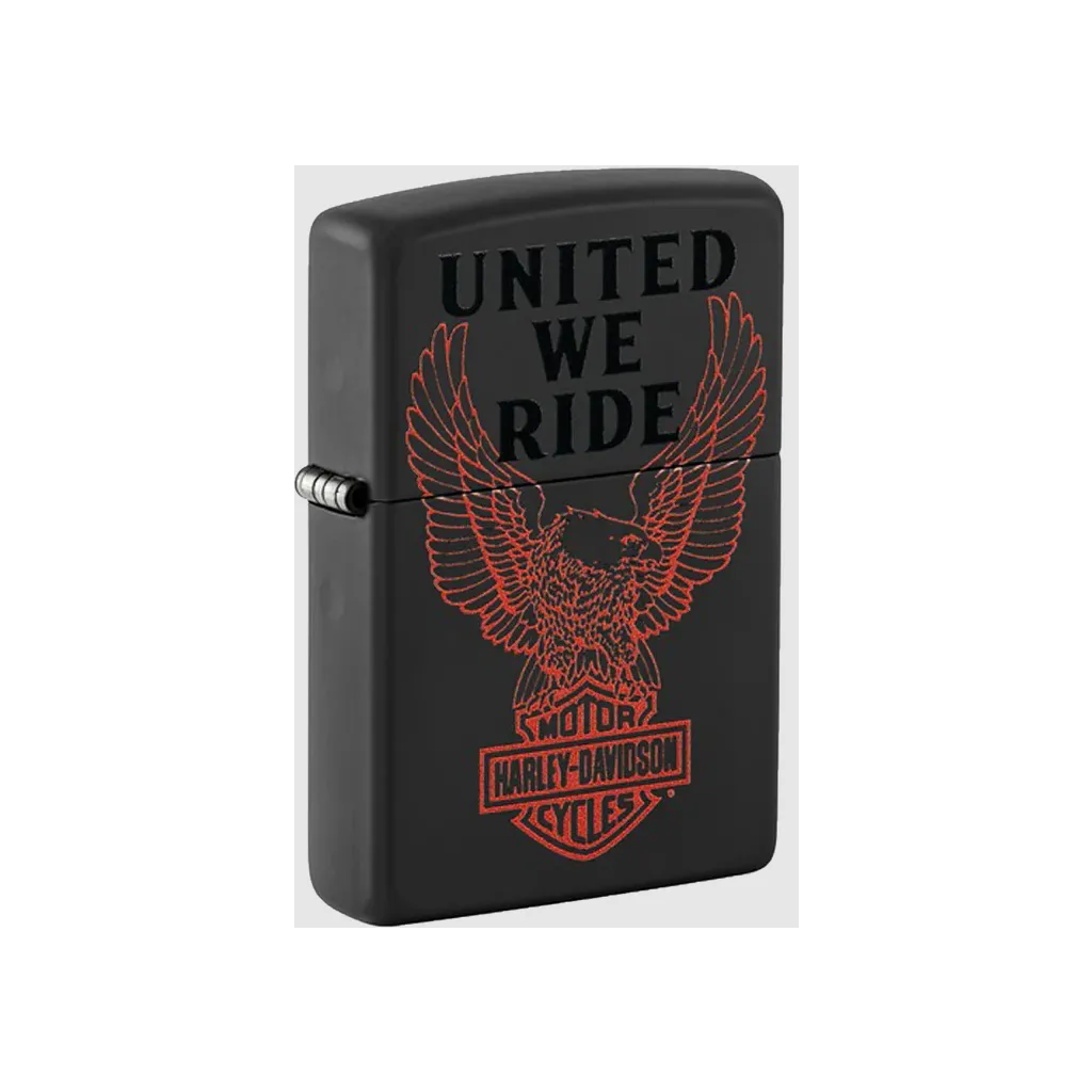 Zippo 60007092 218 Harley-Davidson – brass wind-proof lighter med Harley-motif i gaveæske