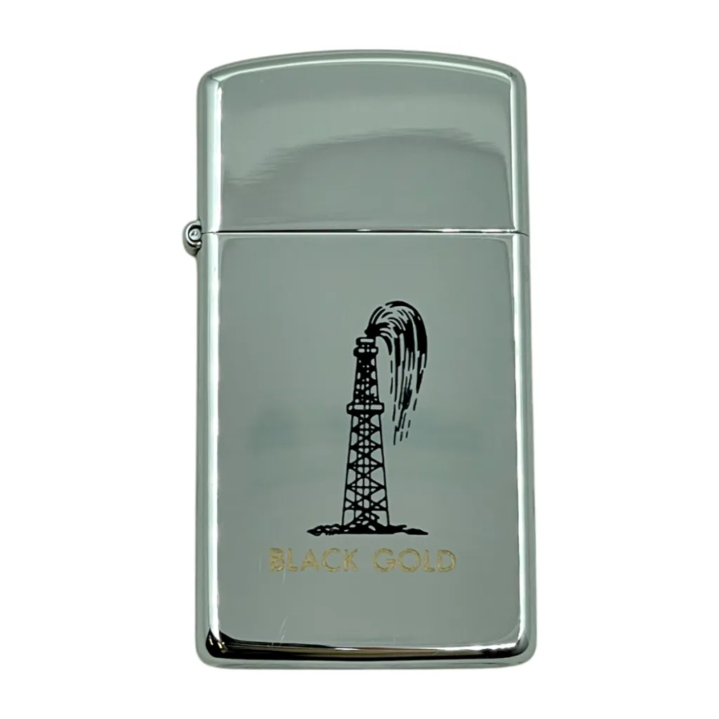 Zippo Slim Black Gold