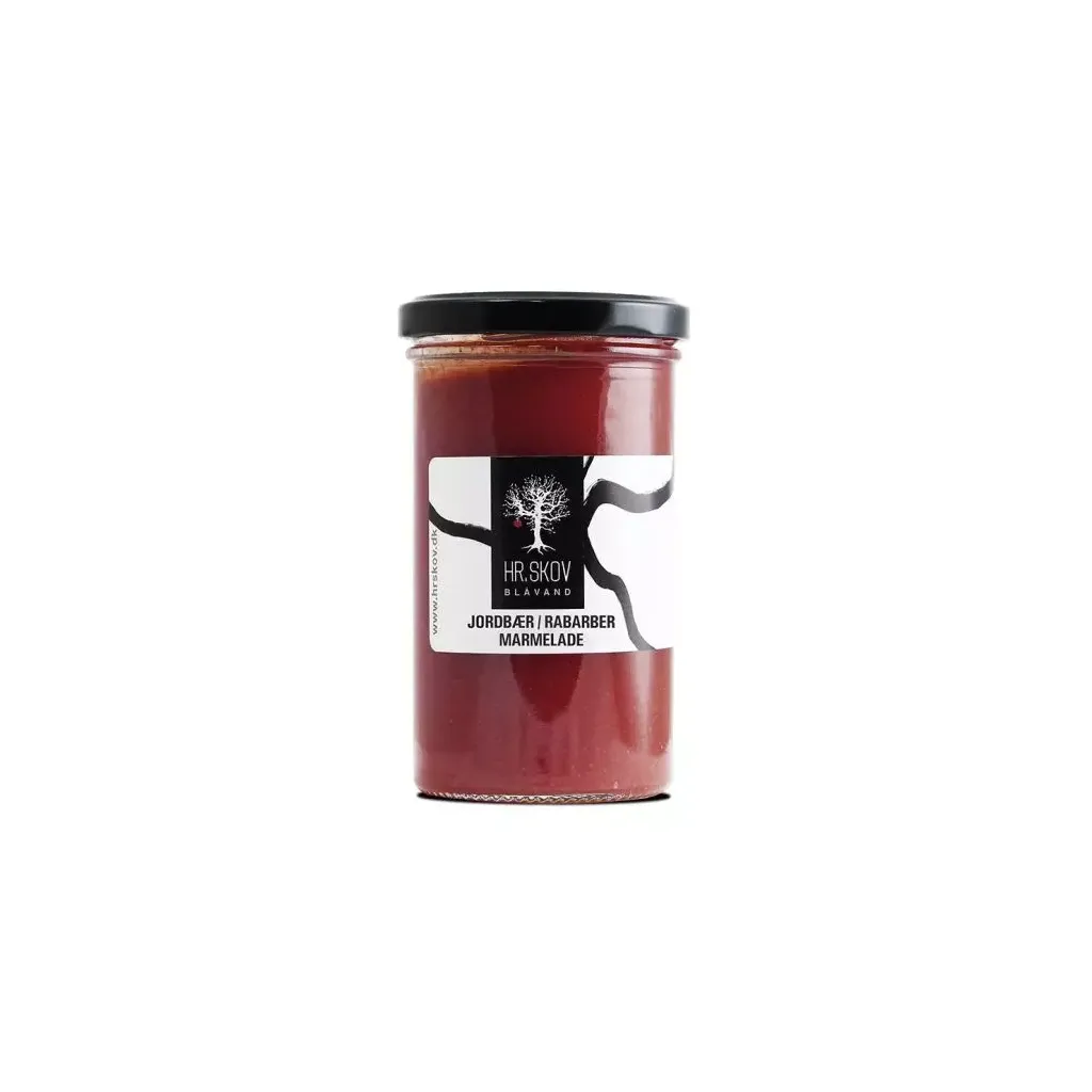 Hr. Skov Jordbær/Rabarber marmelade 290g