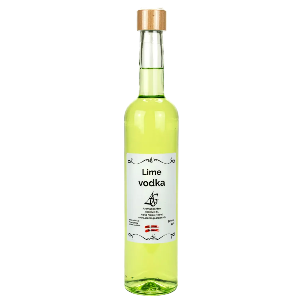 Aromagården Lime Vodka 40 % 50 cl – flaske med limevodka