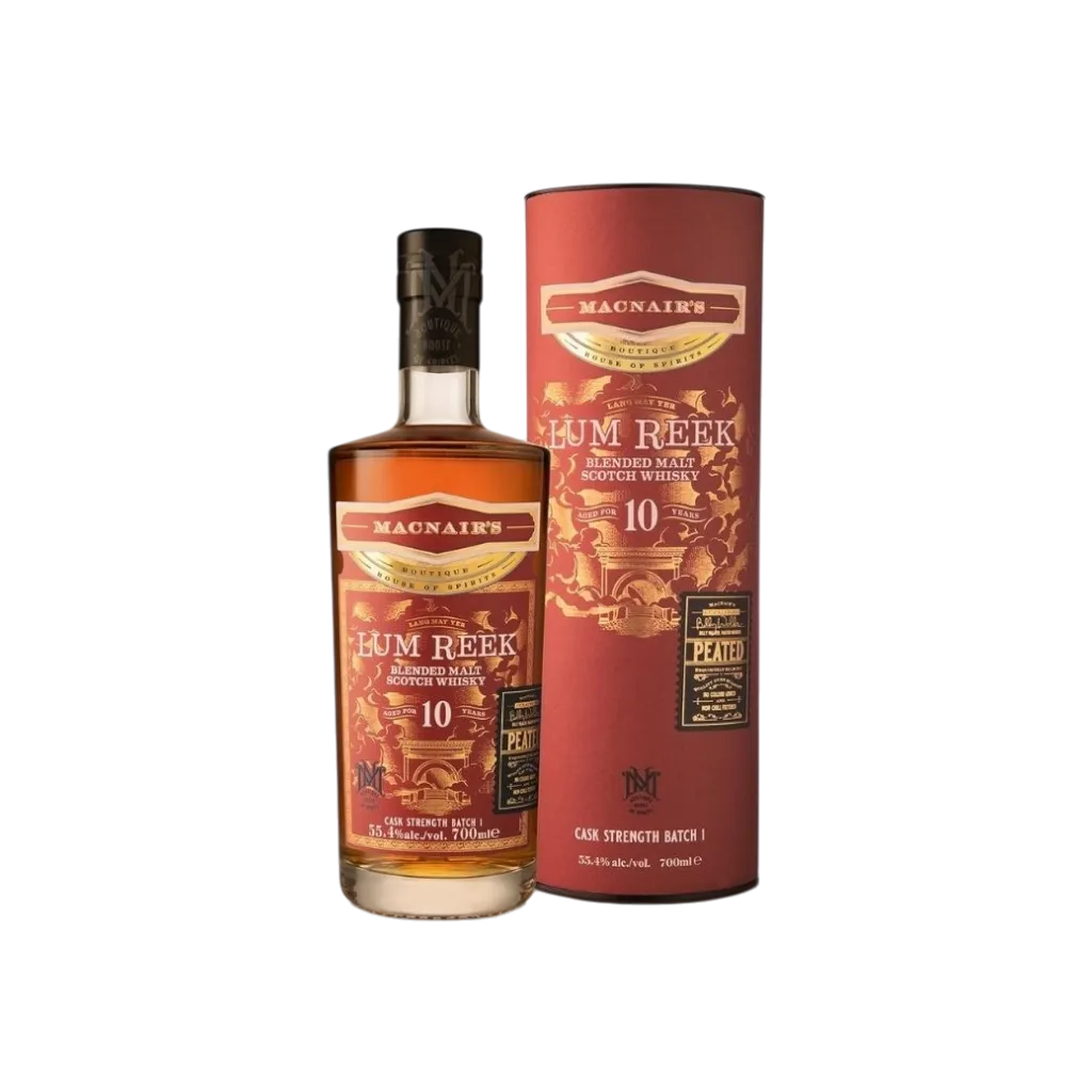 MacNair’s Lum Reek 10 års blended malt whisky 55,4 % 70 cl