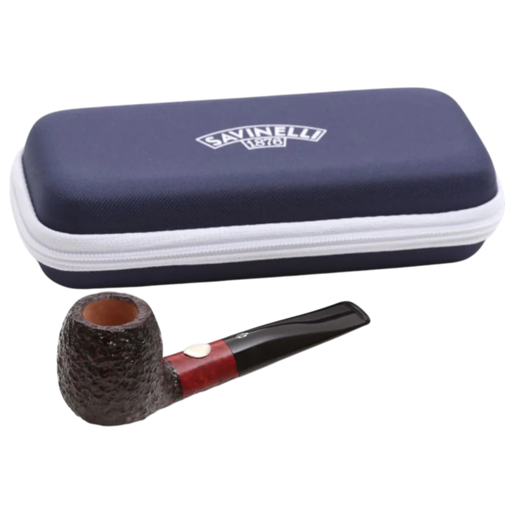 Savinelli Rugby Rusticated Black 6mm