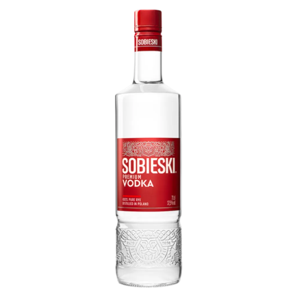 Sobieski Vodka 100 % Rye 37,5 % 70 cl – flaske polsk vodka