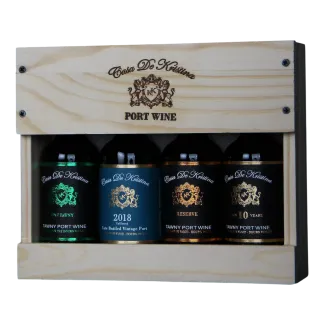 Casa de Kristina miniflaske gavesæt – tre små portvine i elegant æske