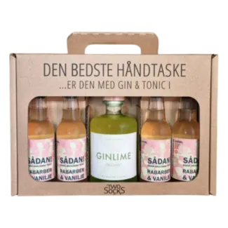 Four Jigger's Håndtaske Ginlime m. 4 fl. tonic , 40,4% 50 cl.