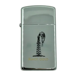 Zippo Slim Black Gold