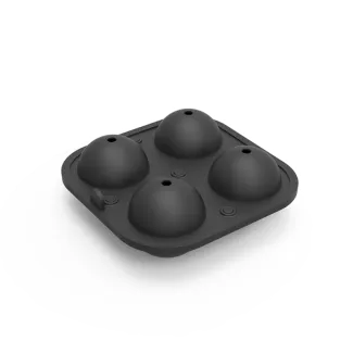 Kvalitets ice ball - Rund isterningbakke 4stk.