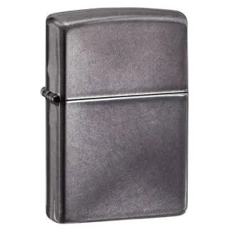 Zippo Gray Dusk lighter i mørk grå mat finish.